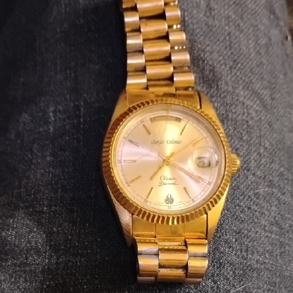 Sergio Valente Gold Classic Presidential Watch